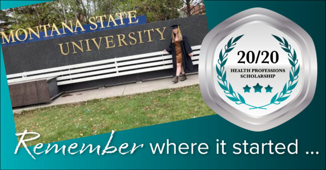 Our First-Ever 20/20 Health Professions Scholarship Recipient