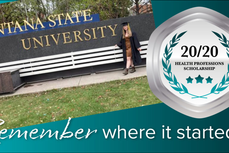 Our First-Ever 20/20 Health Professions Scholarship Recipient